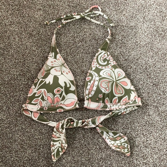 Hollister Swim String Halter Bikini Top - Size M - Picture 1 of 5
